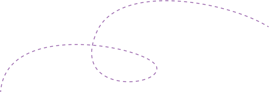 dashed curve line purple